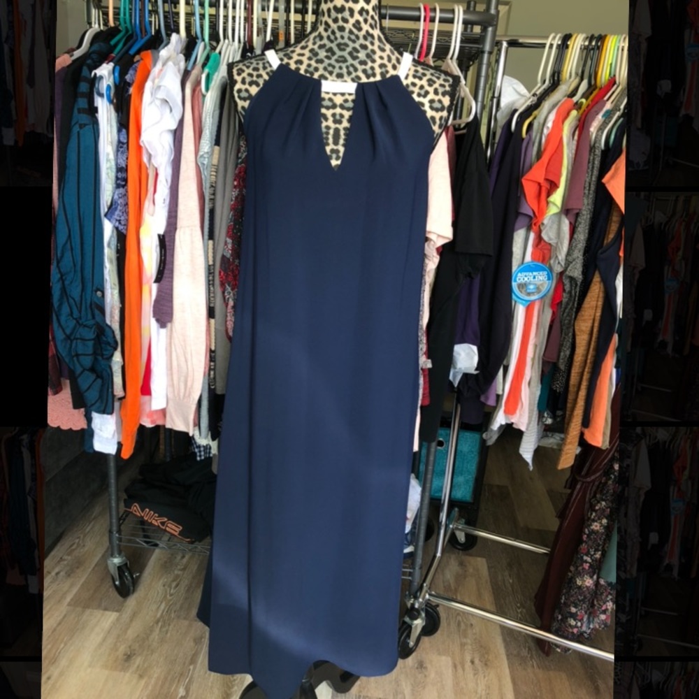 Adrianna Papell navy dress